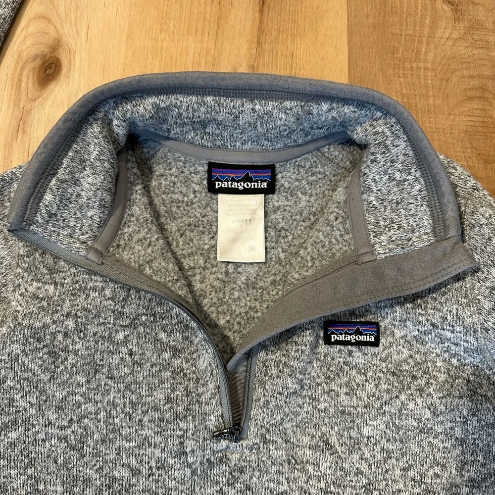 Patagonia Women's Better Sweater 1/4 Zip Fleece In Gray Sz S - Picture 11 of 15